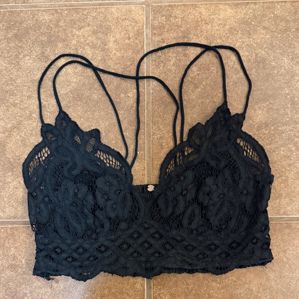 FP Movement by Free People Black Lace Bandeau